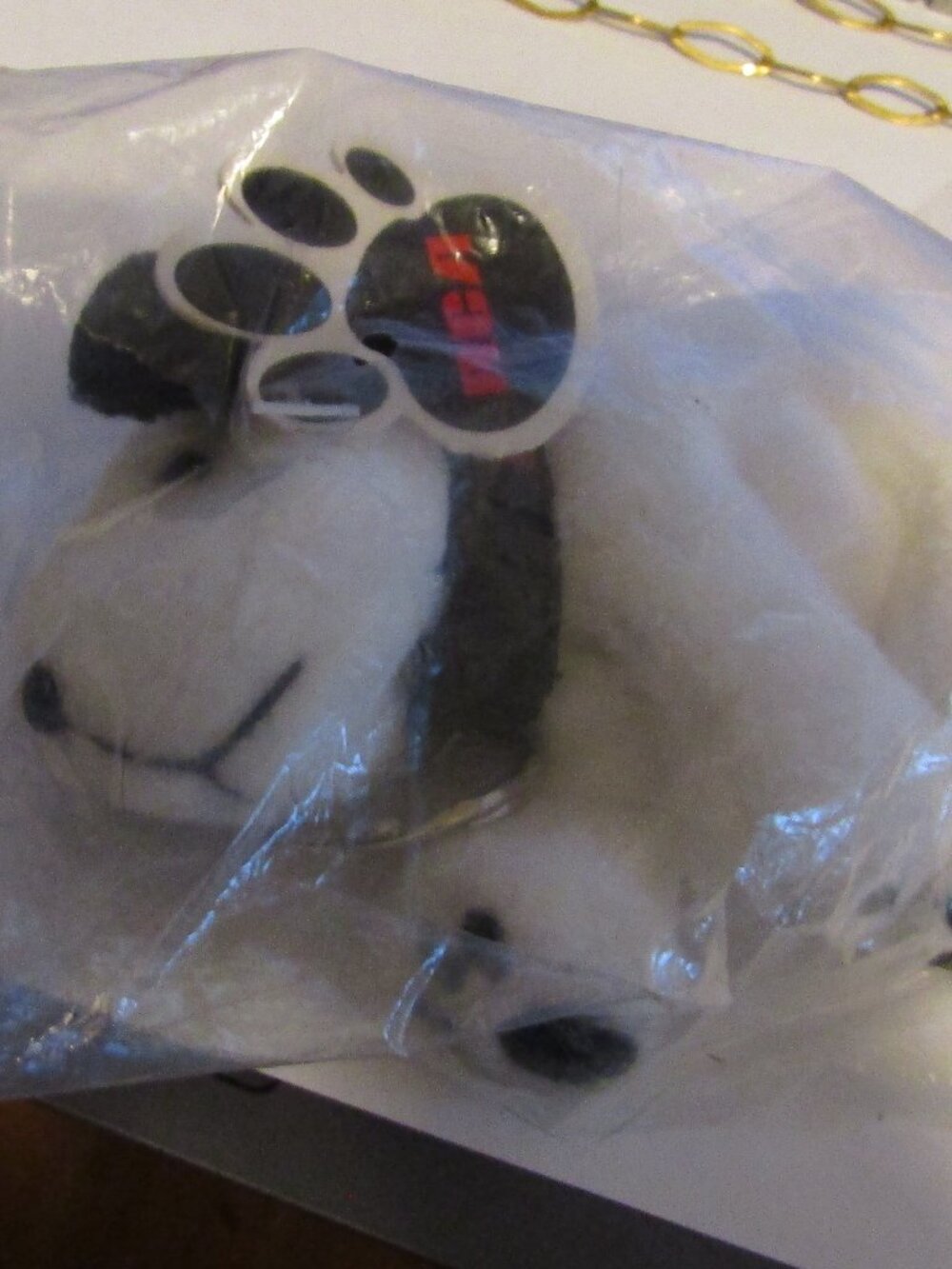 New in Sealed Bag CHIPPER RCA Victor Puppy Dog Key Chain (Son of Nipper)